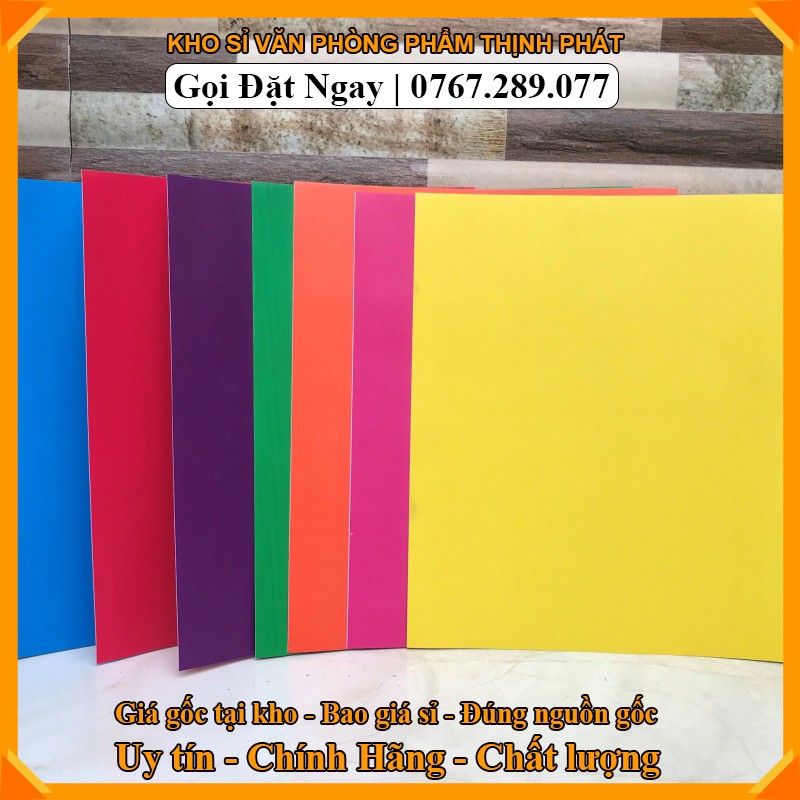 Giấy thủ công decal đề can màu A5 - loại bóng cao cấp có kẻ mặt sau. Giấy thủ công cm.