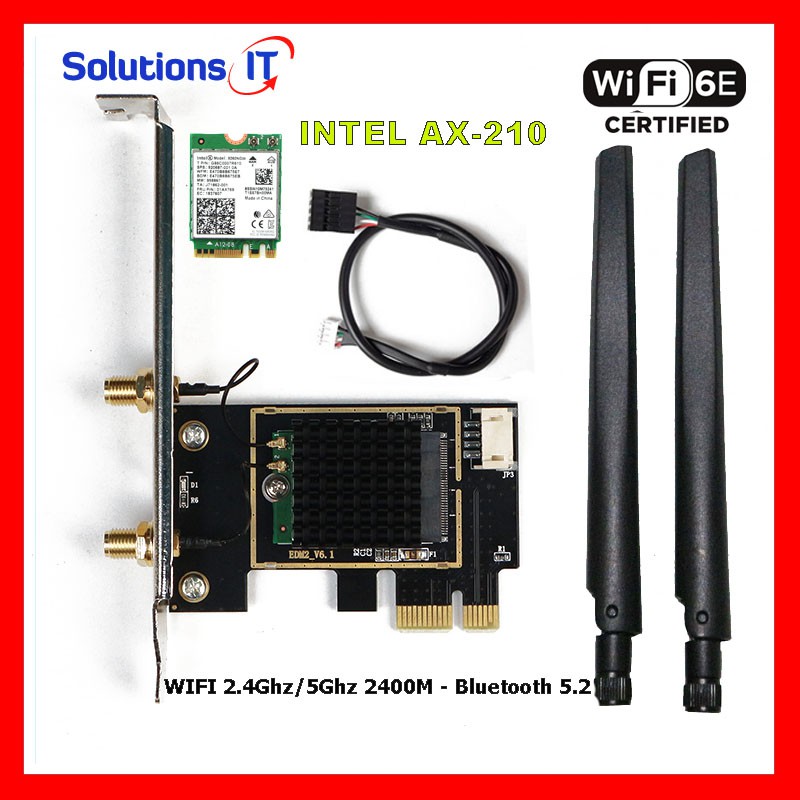 Xác thực！ Card WIFI Intel AC 3165 8260 AX200 có tản nhiệt cho máy bàn | BigBuy360 - bigbuy360.vn