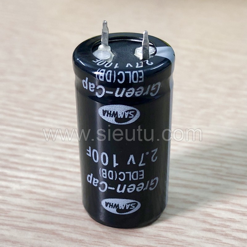 Siêu tụ điện 100F 2.7V xả 40A - Super Capacitor 2.7V 100F