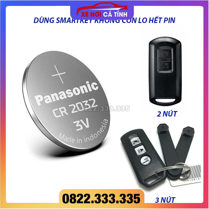 1 VIÊN PIN CHÌA KHÓA ĐIỀU KHIỂN SMARTKEY HONDA SH, VISION, LEAD, AB, PCX, VARIO