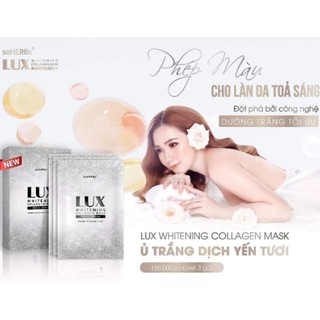 CÓ SỈ SLL - Ủ Lux trắng da Dịch Yến Tươi Collagen soHERBS
