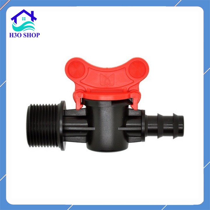 Van Khóa Ống PE/LDPE 16mm - 20mm, Ren Ngoài 21 [Khởi Thủy 16mm, 20mm]