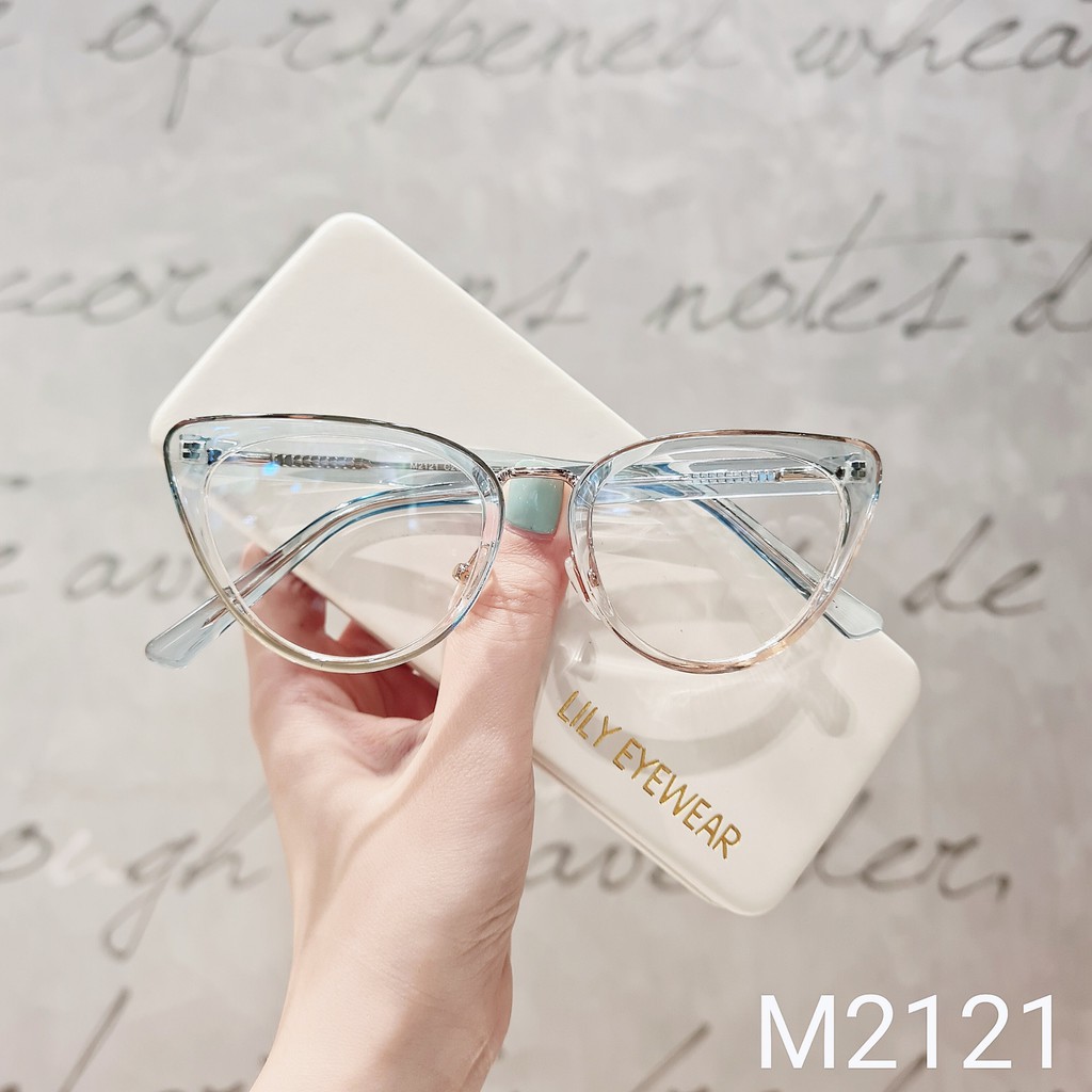 Gọng Kính Cận Nữ Lilyeyewear Mắt Mèo Sang Chảnh Tôn Mặt M2121