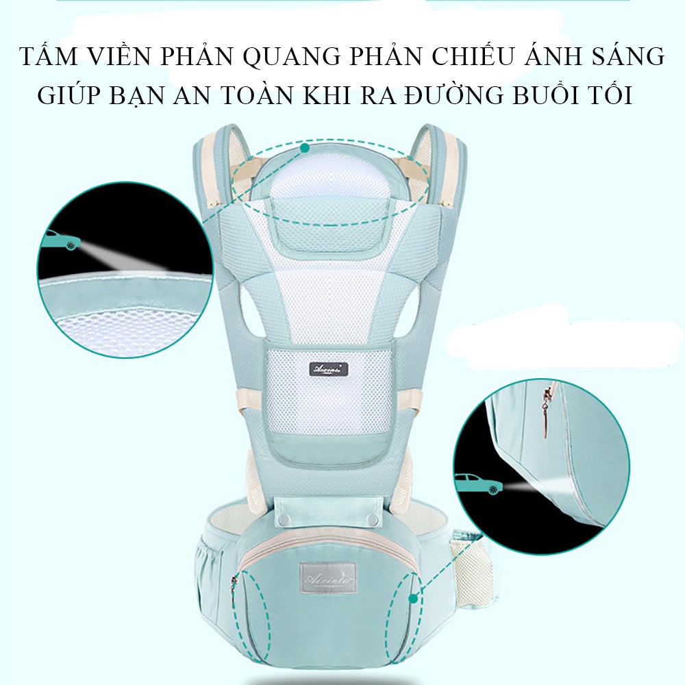 Địu em bé chống gù 9 tư thế Aixintu For Baby cho bé từ 0-36 tháng Bảo hành 12 tháng lỗi 1 đổi 1 trong 7 ngày