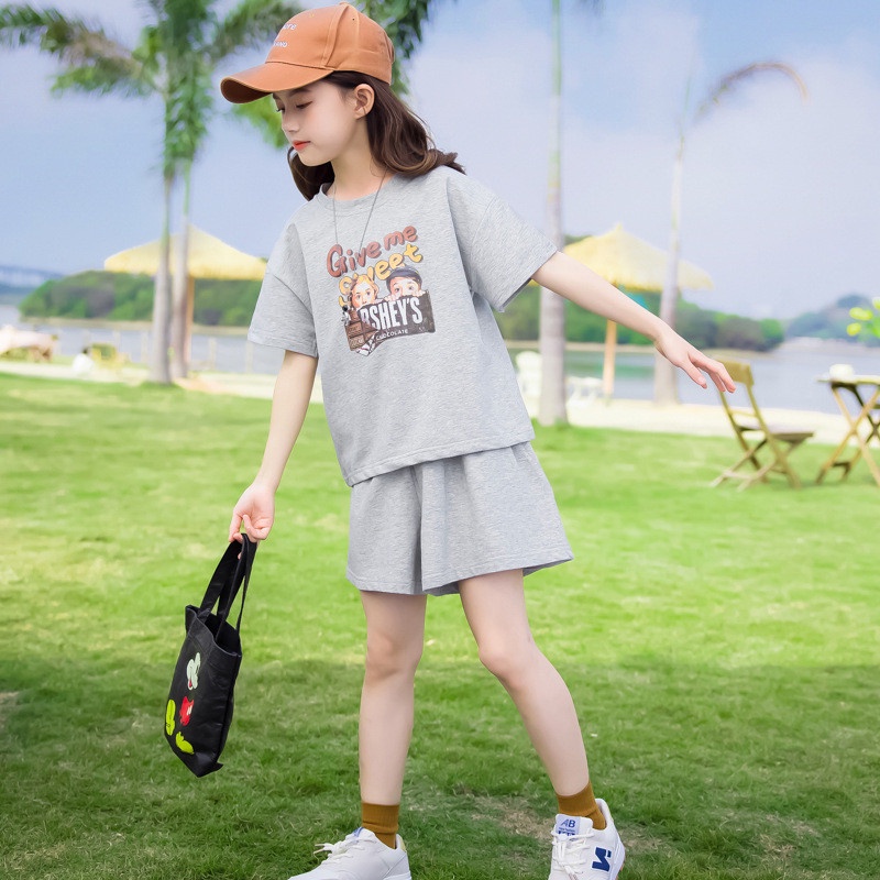 Set bộ quần áo cho bé gái 5-14 tuổi mẫu GIVE ME. MA13.