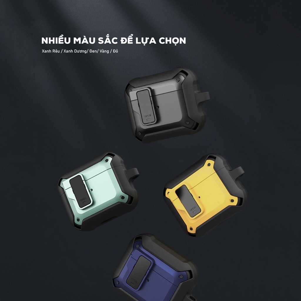 Vỏ case chống shock bảo vệ bao đựng tai nghe airpods 1 2 3 PRO