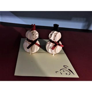 Thiệp 3D người tuyết