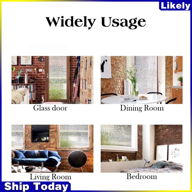 Phim dán cửa sổ 3D chống tia UV chống dính tiện dụng