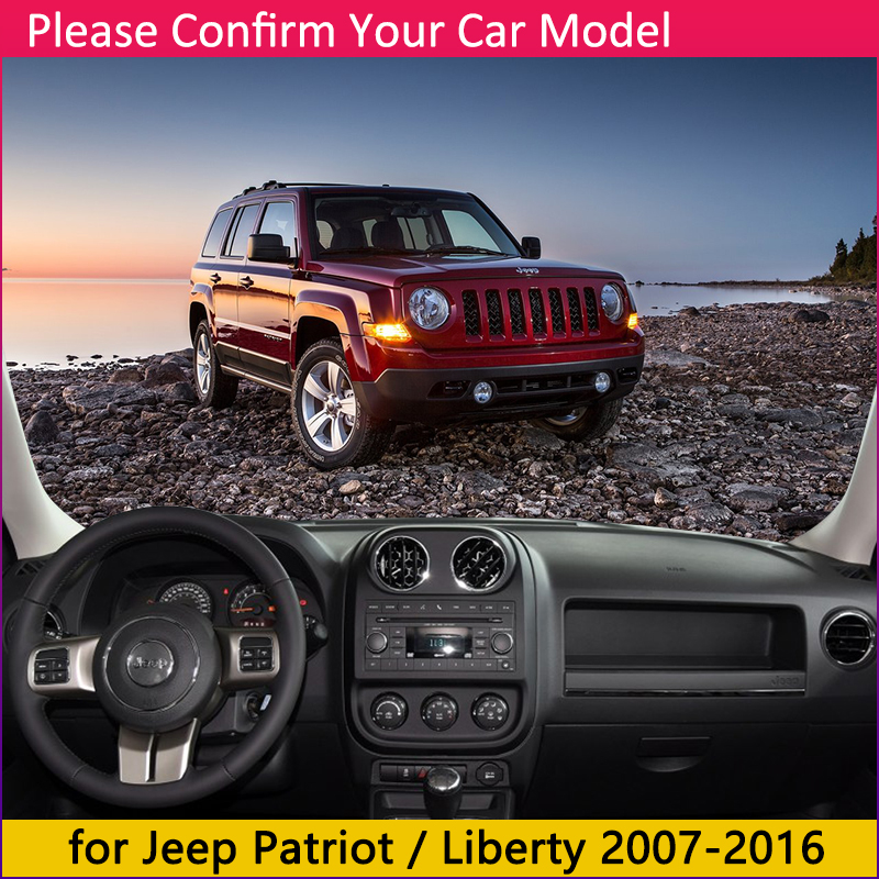 Tấm Lót Bảng Điều Khiển Chống Nắng Chống Trượt Cho Jeep Patriot 2007~2016 Liberty 2008 2010 2011 2012 2013 2015