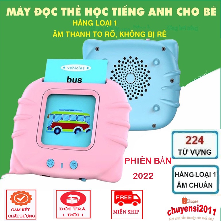 Máy đọc thẻ tiếng anh , máy đọc thẻ tiếng anh flashcard 224 thẻ