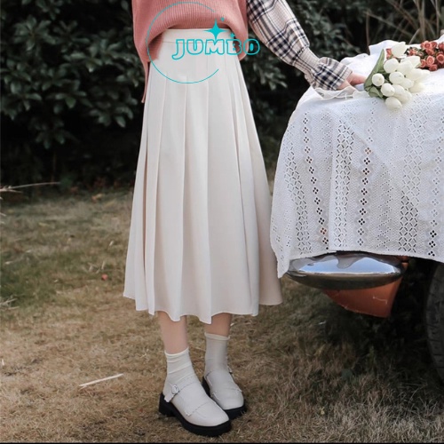Chân váy tennis xếp ly bigsize Jumbo cạp cao kiểu li dáng dài  xoè nhiều màu có lót trong co giãn phong cách Hàn Quốc
