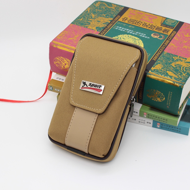 Túi Đeo Hông Đựng Điện Thoại Bằng Vải Canvas Tiện Dụng