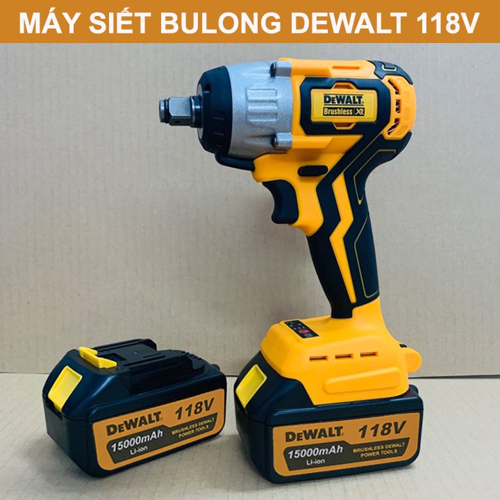 Máy Siết Bulong DEWALT 118V – Máy Bắn Vít Dewalt – Tặng đầu khẩu