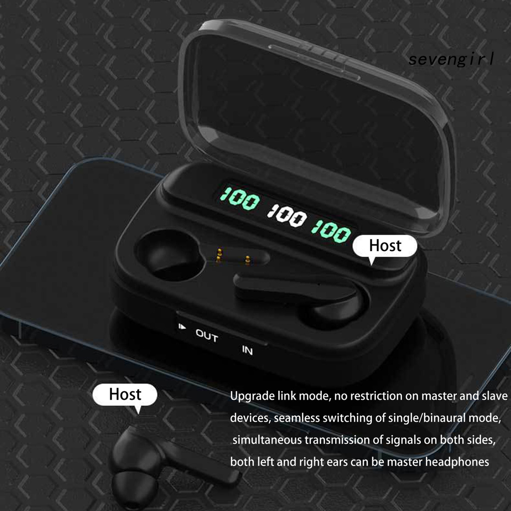 Tai Nghe Nhét Tai Sev-Tws-209 Kết Nối Bluetooth 5.1 Chống Nước