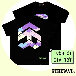 5theway® /cloudy/ square tee in black aka áo thun tay ngắn