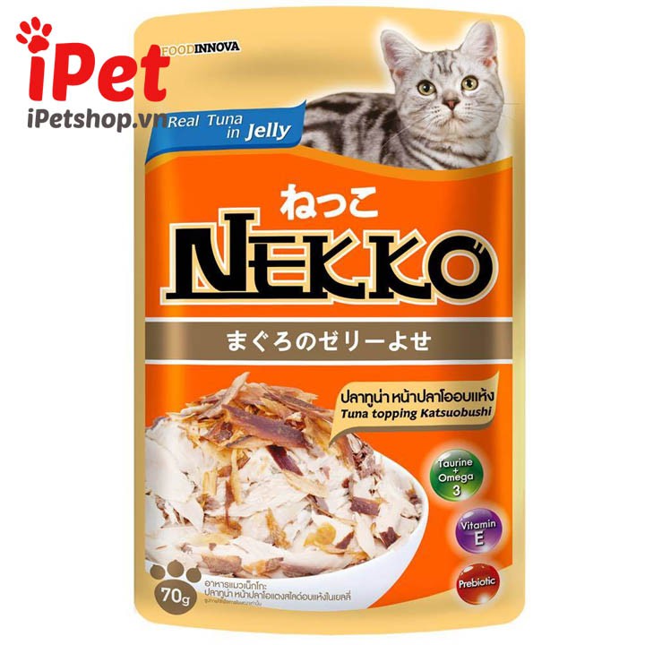 Thức Ăn Pate Cho Mèo Nekko Kèm Topping - iPet Shop