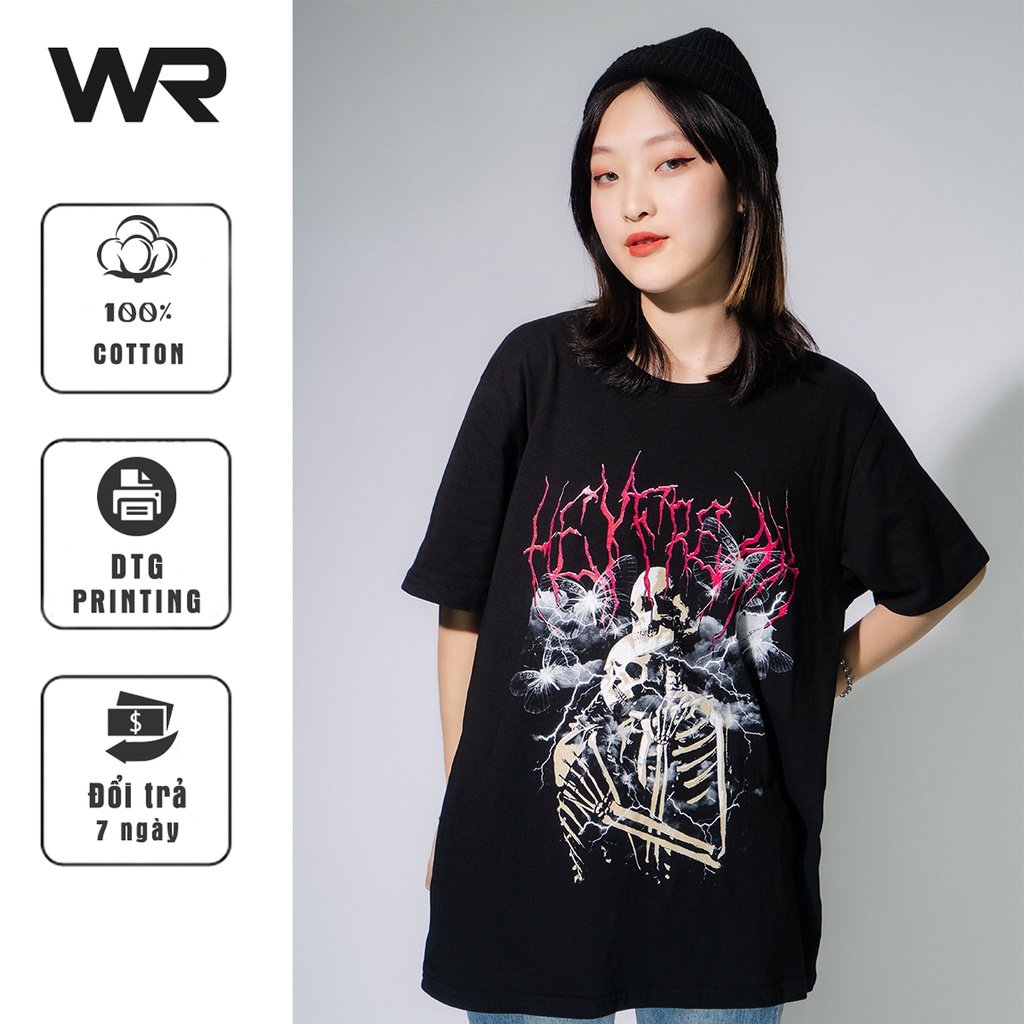 Áo thun unisex wright hey freak skull