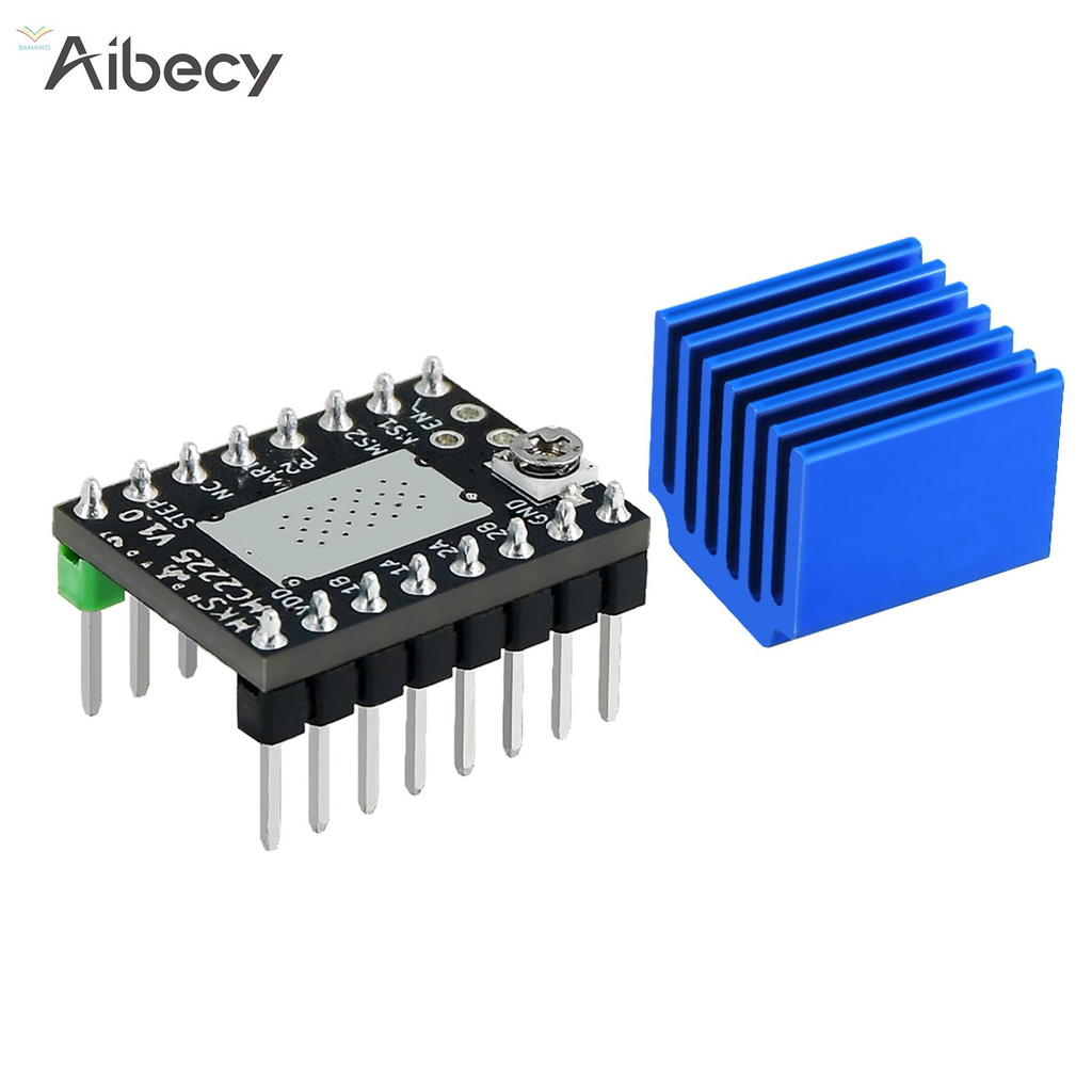 Ready in stock Aibecy 1pc TMC2225 Stepper Motor Driver Module with Heat Sink Support UART Mode for 3D Printer