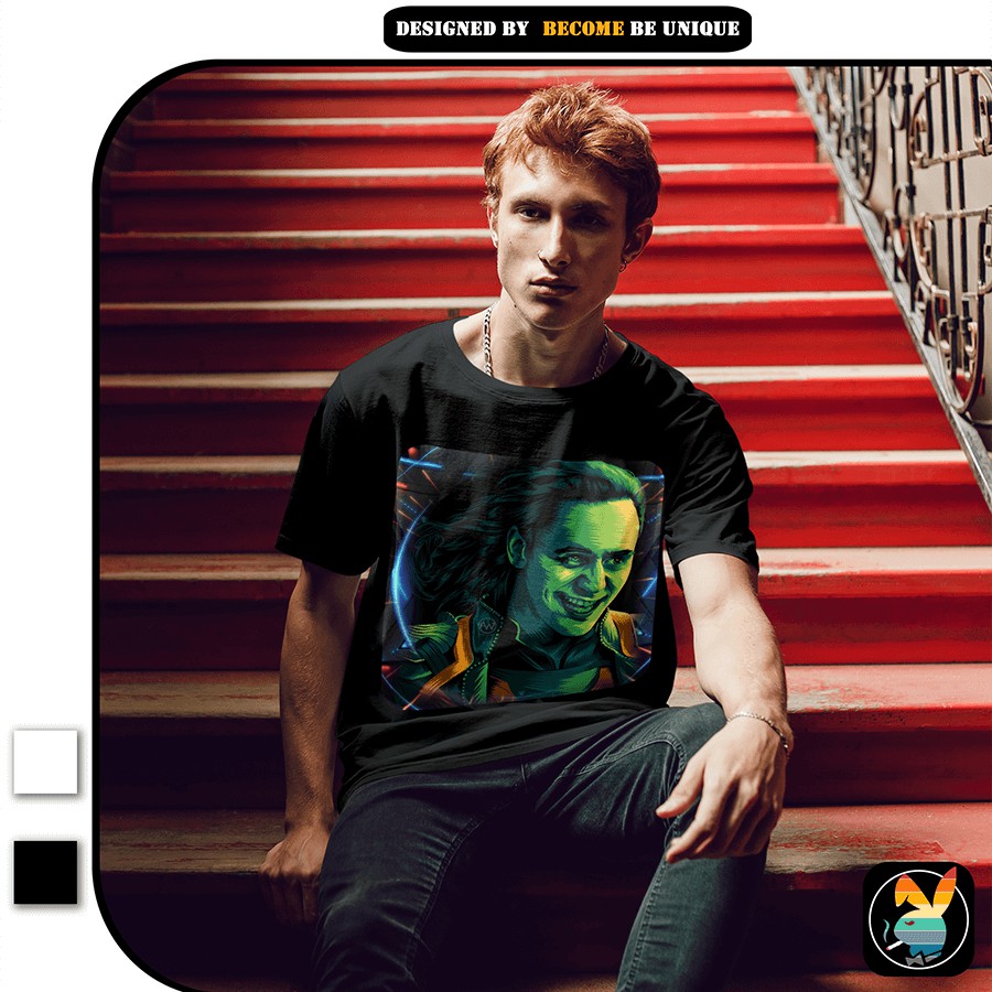 Áo thun thiết kế Be Unique Loki's Smile Cotton 100% form dáng Oversize kiểu thiết kế Unisex | BigBuy360 - bigbuy360.vn