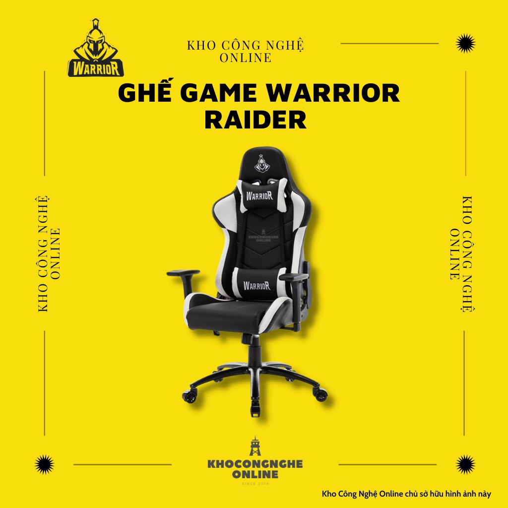 Ghế game Warrior Raider Series WGC206 – Black/White