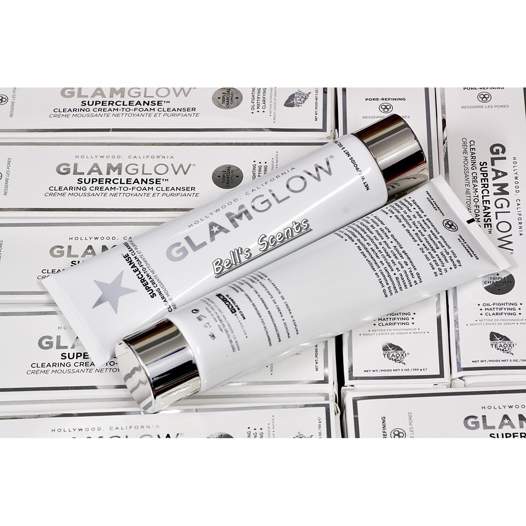 Sữa Rửa Mặt Đất Sét GlamGlow Supercleanse Clearing Cream to Foam Cleanser 150g