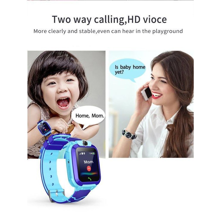 Đồng hồ thông minh theo dõi trẻ em  có GPS, SOS, Camera, Cảnh báo nghe gọi 2 Chiều chống nước