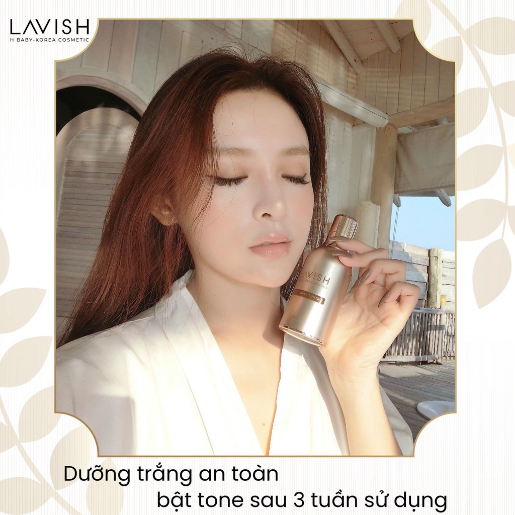 Kem dưỡng da mặt ban ngày LAVISH nâng tone thay thế lớp trang điểm,chống nắng cho da trắng hồng 50ml
