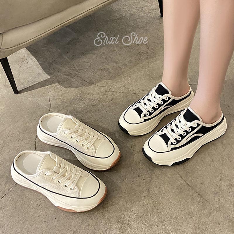 Giày Thể Thao canvas Đế Dày Thời Trang Nữ Tính