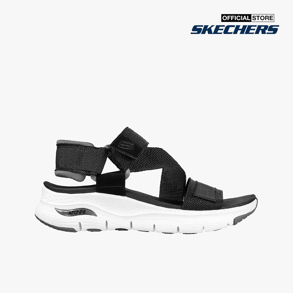 SKECHERS - Giày sandals nữ quai ngang Arch Fit Pop Retro 119246-BKCC