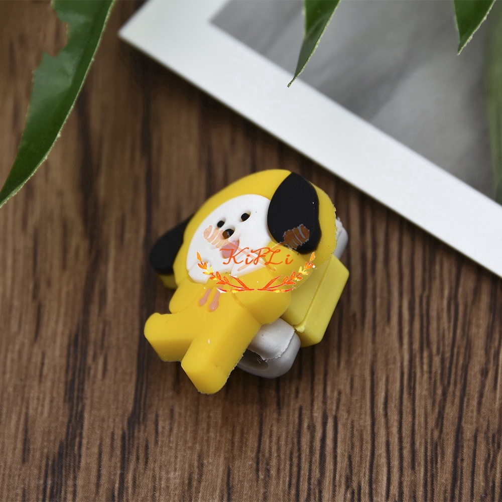 Đầu Bọc Cáp Sạc Dữ Liệu Kiểu Dáng Dễ Thương Dành Cho Fan Hâm Mộ Bt21