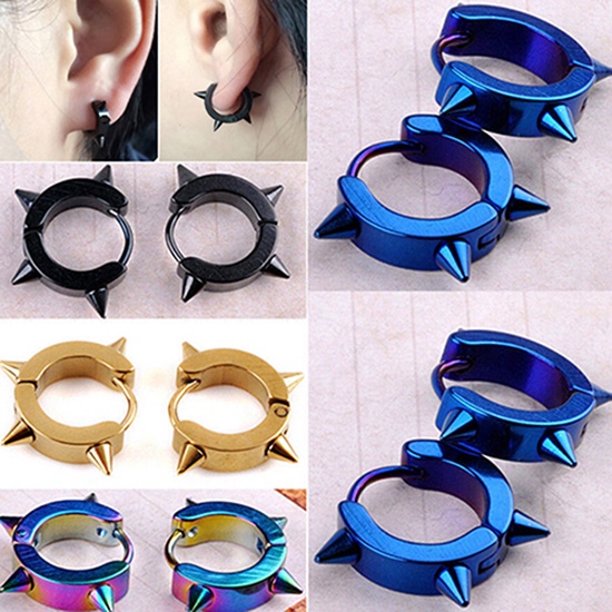Atlantamart| Bông Tai Unisex BằNg ThéP Titan ĐíNh Đinh