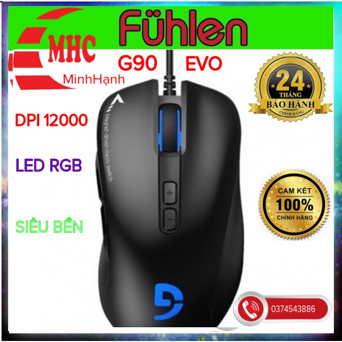 Chuột Fuhlen G90 EVO Gaming chính hãng bh 2 năm