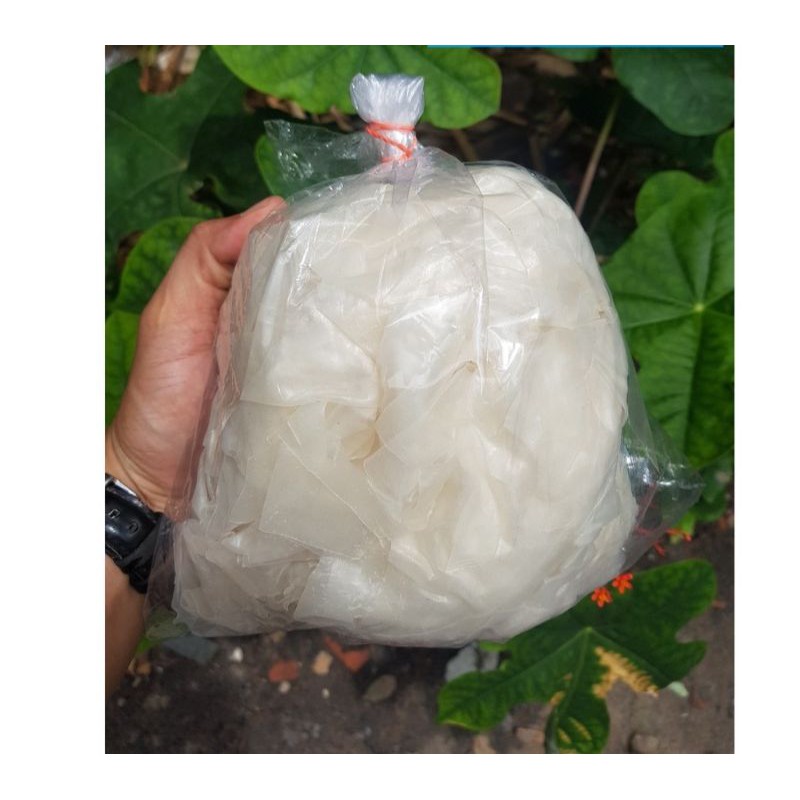 500g bánh tráng rìa sương gạo trộn mỡ hành  tép mỡ 20k