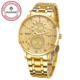 Đồng hồ nam Sunrise 1164SA kính Sapphire chống xước chạy full kim - Fullbox chính hã