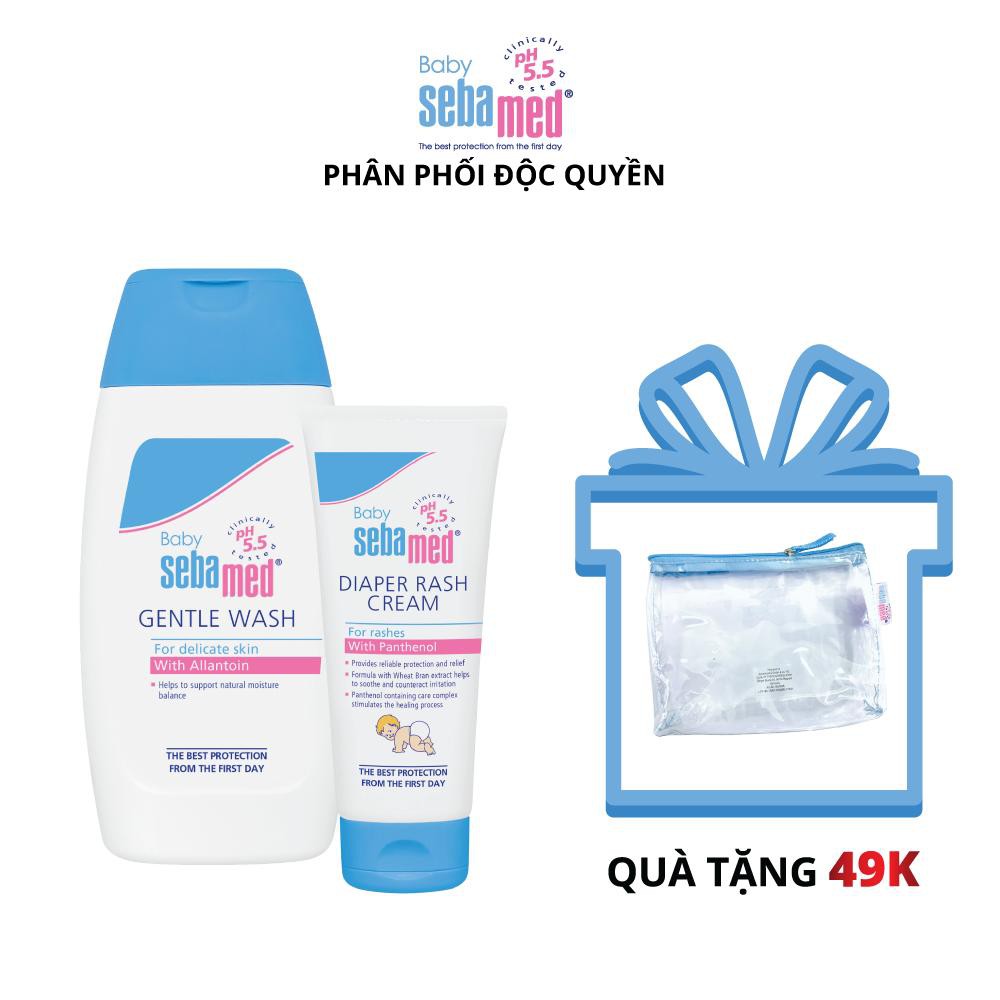 [SALES_20% ]Combo Kem Chống Hăm Sebamed Và Sữa Tắm Gội Toàn Thân Sebamed