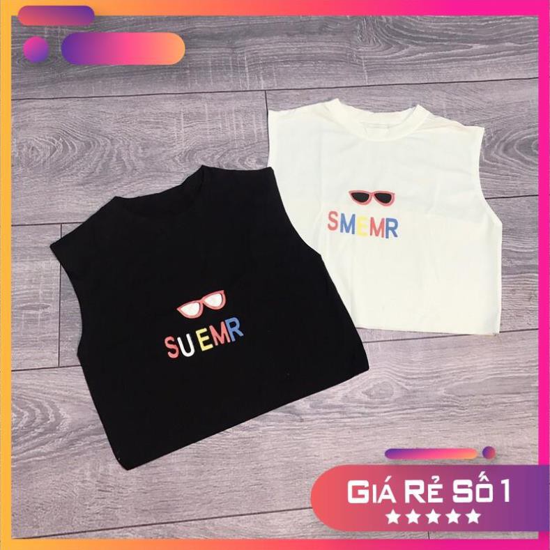 [XẢ KHO] Áo Croptop Body Sát Nách Ulzzang Sumer Hai Màu Trắng , Đen PQ00082 (ẢNH THẬT)