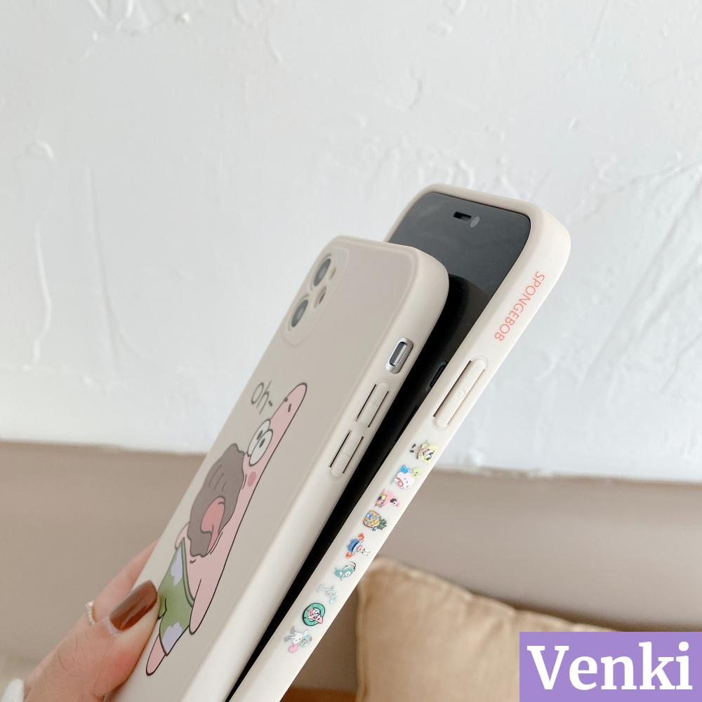 Ốp điện thoại tpu mềm góc vuông hình cậu bé bọt biển thích hợp cho iPhone 7 11 Plus/8 XR XS Pro 12 max X/XS pro 7/8/S