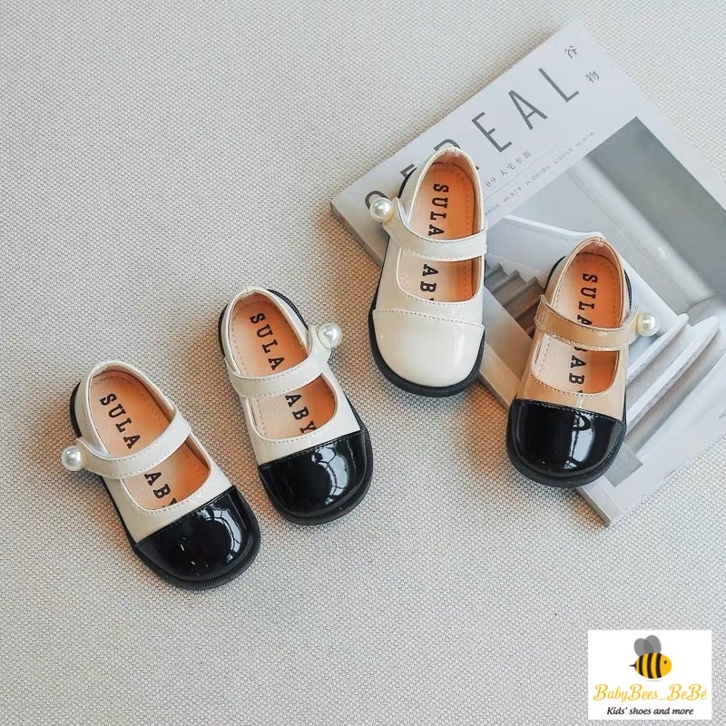Giầy búp bê Mảry Jane đính ngọc cho bé gái - giầy công chúa phong cách cổ đien cho bé fankahao A7 (sz 21 - 30)