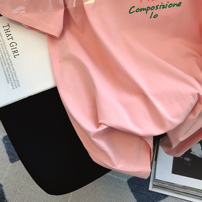 Áo Thun Tay Ngắn Hoạ Tiết Hoa Tulip Thời Trang Mùa Hè Cho Phái Nữ