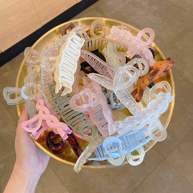 Kẹp gấp tóc phong cách hàn quốc ngẫu nhiên loại to TIMSTORE phụ kiện búi tóc tiểu thư