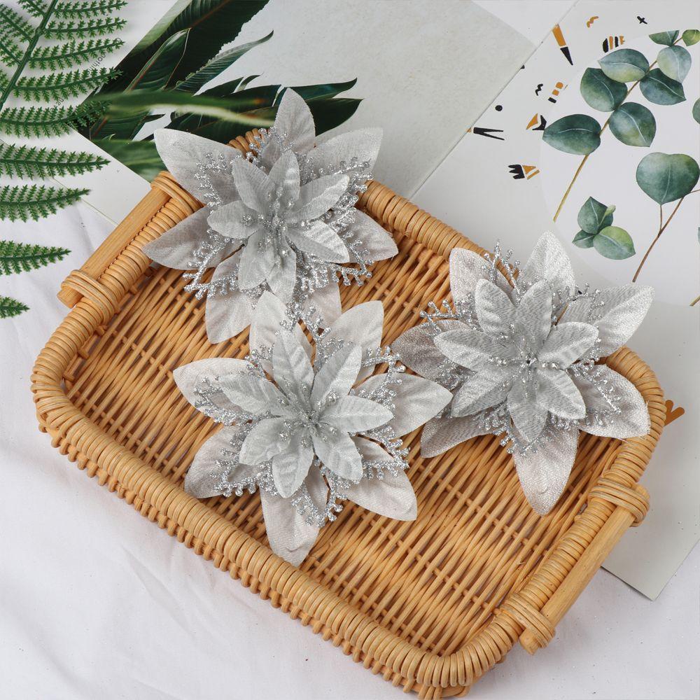 Set 5 Phụ Kiện Trang Trí Giáng Sinh / Đám Cưới Lấp Lánh 13cm