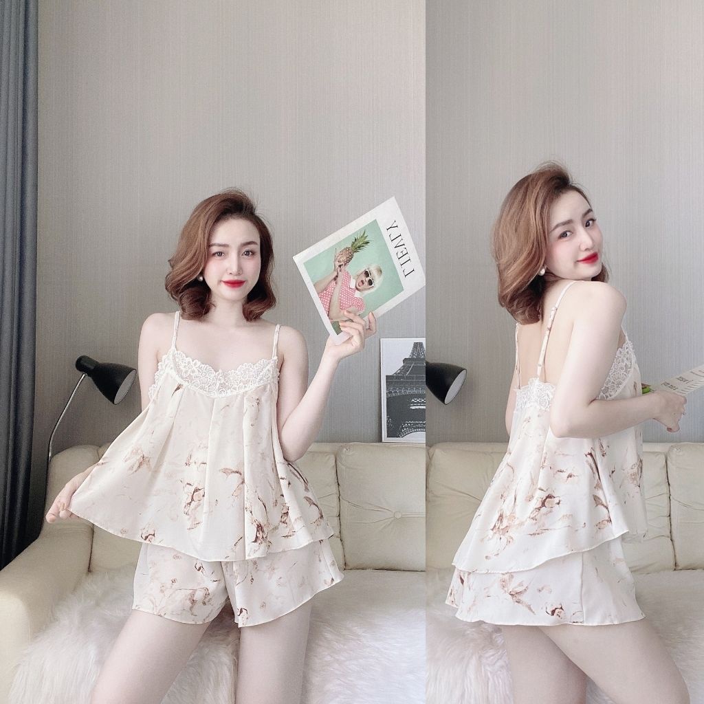 Đồ Ngủ Nữ Đồ Ngủ Sexy lụa Latin cao cấp mềm mại xinh xắn < 70kg | BigBuy360 - bigbuy360.vn