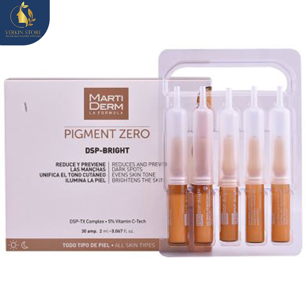 Serum dưỡng trắng đều màu da Martiderm Pigment Zero  - Verkin Store