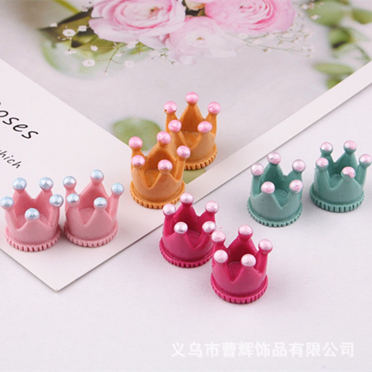 C119 - Charm slime/ Dụng Cụ Trang Trí Hình Vương Miện 3D (1.5x2cm)