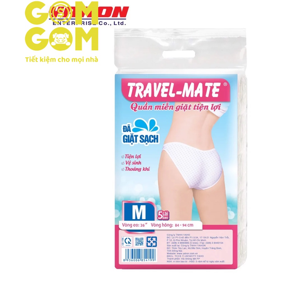 QUẦN LÓT MIỄN GIẶT PP NỮ TRAVEL-MATE - SIZE M