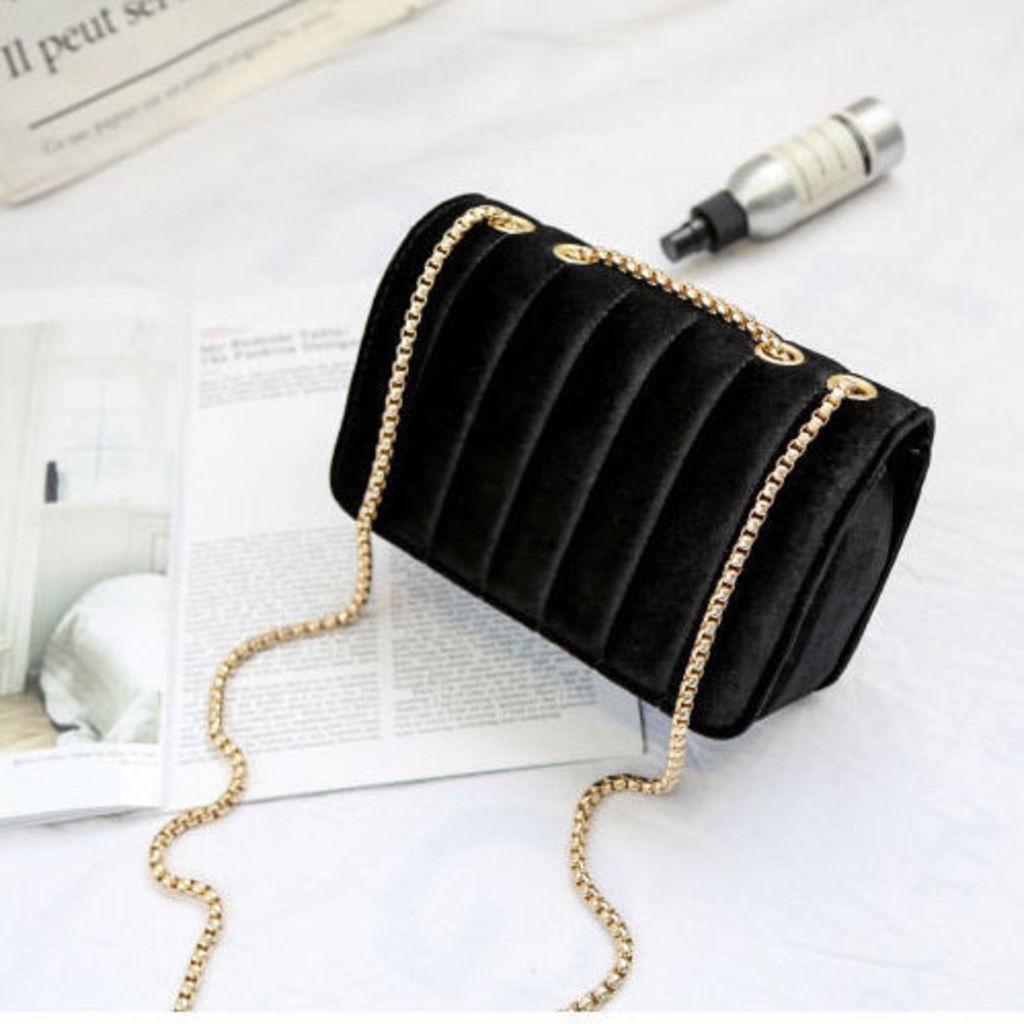 Túi Xách Nhung Đeo Chéo Thời Trang Âu Mỹ Dành Cho Nữ