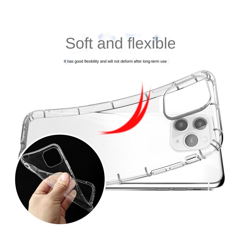 Ốp Điện Thoại tpu Dẻo Trong Suốt Thời Trang Chống Rơi Cho Iphone 13 12 11 pro max ix x xs xr 7 8 Plus 6s 6 5s