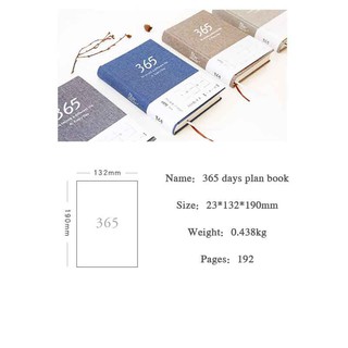 365-Day Plan Work Schedule Notebook 32K Stationery Diary