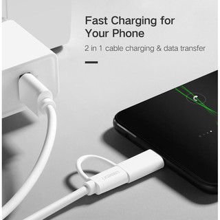 Cáp Sạc Nhanh USB Type-C và Micro USB Cao Cấp UGREEN