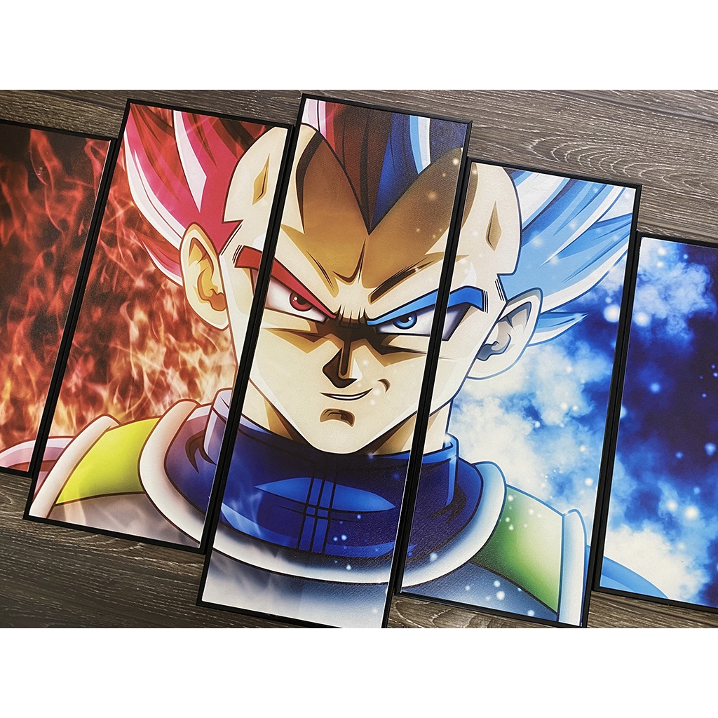 Songoku, Vegeta Tranh Treo Tường Bảy Viên Ngọc Rồng Siêu Cấp, Tranh anime | 3H